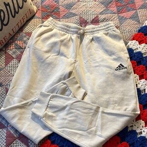 Mens Adidas Cream Colored Joggers M